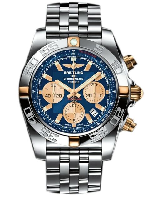 breitling chronomat 44 metallic blue|breitling chronomat 44 stainless steel.